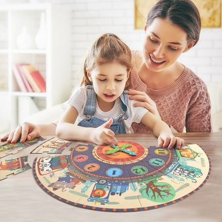 Puzzle autocorrecteur Horloge - MIDEER - Animaux - 25 pièces - A partir de 3 ans BEIGE 5 - vertbaudet enfant 