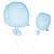 Ballon mural décoratif en gaze de Coton 28 cm Bleu - SEVIRA KIDS - Décoration murale - Uni - A suspendre BLEU 2 - vertbaudet enfant 