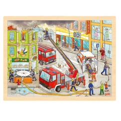 Jouet-Goki - Puzzle L'intervention des pompiers - GOLLNEST & KIESEL