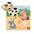 Puzzle en bois animaux de la ferme - DISET - 4 pièces - Mixte - 12 mois+ JAUNE 1 - vertbaudet enfant 