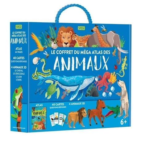 Coffret du méga Atlas des Animaux Sassi - rouge foncé - TU BLEU 1 - vertbaudet enfant 