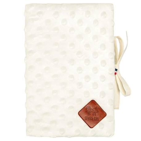 Protège carnet de santé en Minky Naissance Écru BLANC 1 - vertbaudet enfant 