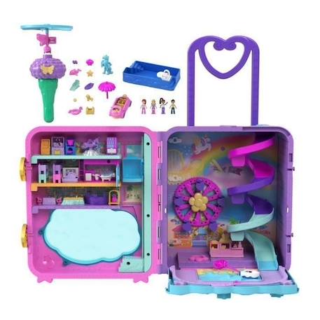 Polly Pocket®-Coffret Valise Polly Pocket® Pollyville® HKV43 BLANC 2 - vertbaudet enfant 