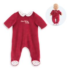 Jouet-Poupons et poupées-Poupons et accessoires-Pyjama Pétales de Cœurs - COROLLE - Pour poupon 36 cm - Rouge - Enfant - Mixte