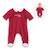 Pyjama Pétales de Cœurs - COROLLE - Pour poupon 36 cm - Rouge - Enfant - Mixte ROUGE 1 - vertbaudet enfant 