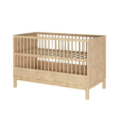 Lit bébé évolutif Kiwi Bois 70x140 cm MARRON 4 - vertbaudet enfant 