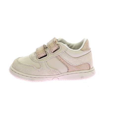 KICKERS Baskets basses Kickmotion violet BEIGE+VIOLET 4 - vertbaudet enfant 