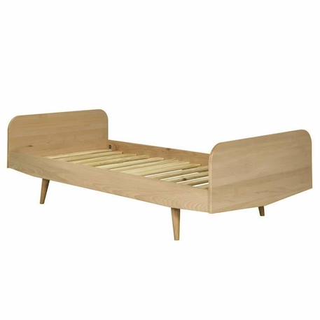 Lit Bizo Bois naturel 90x190 cm MARRON 2 - vertbaudet enfant 