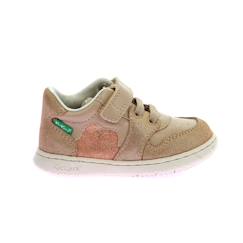 Chaussures-Chaussures garçon 23-38-KICKERS Baskets basses Kickbrownie beige