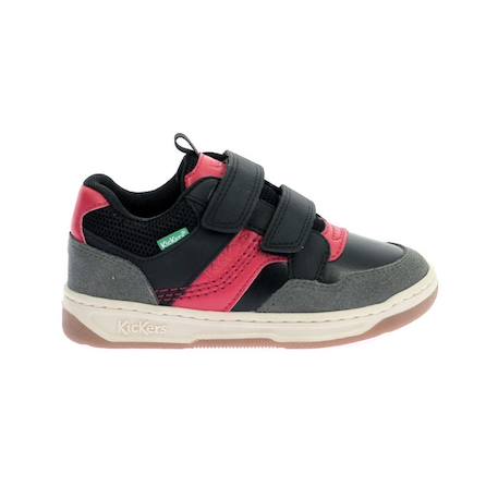 KICKERS Baskets basses Kickbiking marron BLEU+MARRON+ROUGE 11 - vertbaudet enfant 