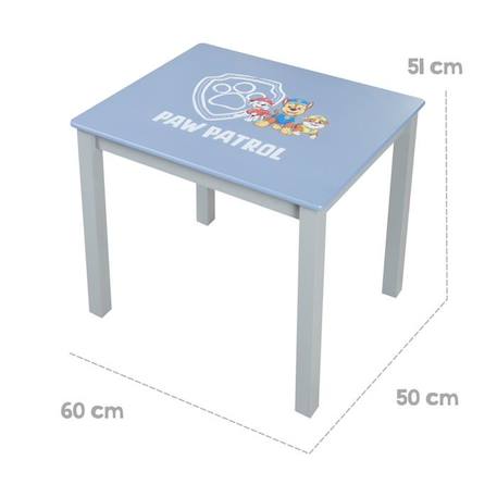 Ensemble Table + 1 Chaise Enfant ROBA Pat'Patrouille - Motif Chiens Chase Ruben & Marcus - Bleu - Gris BLEU 6 - vertbaudet enfant 