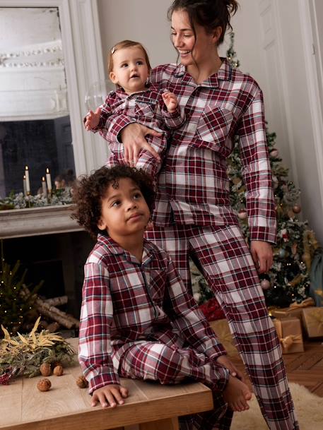 Pyjama de Noël à carreaux enfant capsule famille carreaux rouge 2 - vertbaudet enfant 