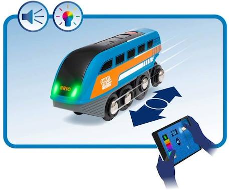 Locomotive à Enregistreur vocal Smart Tech Sound - BRIO - Circuit de train en bois - Mixte - Dès 3 ans ORANGE 3 - vertbaudet enfant 