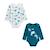 Lot de 2 bodies bébé manches longues Moana BLEU 1 - vertbaudet enfant 