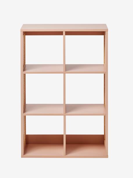 Meuble 6 cases LIGNE POÉSIE rose nude+vert 4 - vertbaudet enfant 