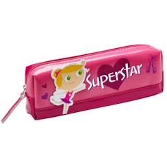 Trousse enfant - DRAEGER PARIS - Superstar - Rose - Plastique - Fermeture zippée  - vertbaudet enfant