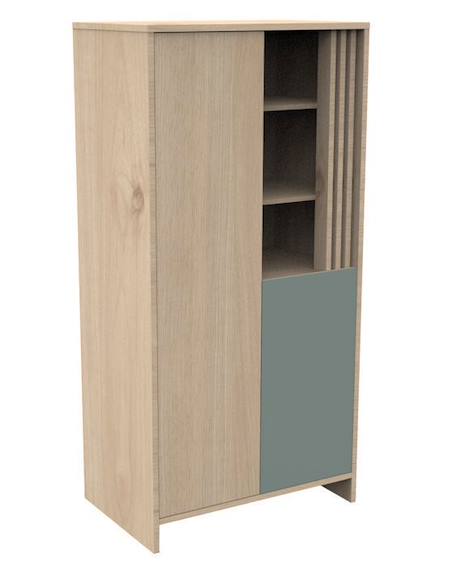 Armoire 2 portes 1 niche BEIGE 2 - vertbaudet enfant 