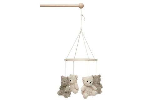 Mobile Bébé Teddy Bear - Olive Green/Naturel VERT 2 - vertbaudet enfant 