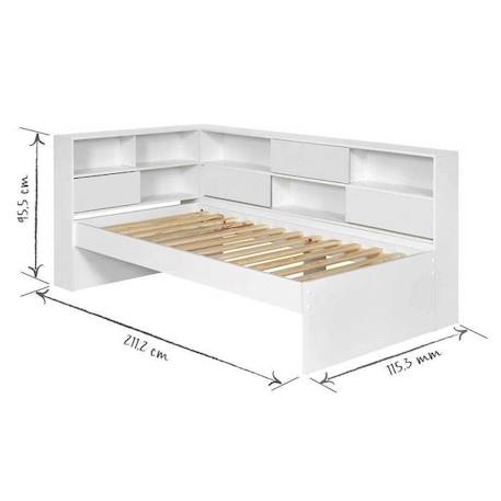 Pack lit cosy gigogne avec 2 matelas 90x190 cm Play Blanc - AKITEN RETAIL BLANC 4 - vertbaudet enfant 