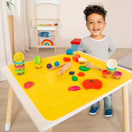 Kit de Loisirs Créatifs ROBA x Play-Doh avec 12 Pots de Pâte à Modeler + Tapis de Jeu 3D et Accessoires - pour Enfants dès 3 Ans JAUNE 5 - vertbaudet enfant 