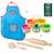 Kit de Loisirs Créatifs ROBA x Play-Doh - 6 Pots de Pâte à Modeler + Tablier Imperméable et Accessoires - pour Enfants dès 3 Ans BLEU 1 - vertbaudet enfant 