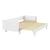 Lit gigogne 80x200 cm CAPRI blanc BLANC 2 - vertbaudet enfant 