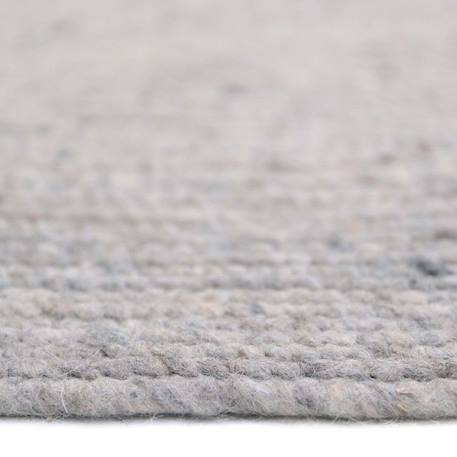 Tapis enfant Neethu tissé main en coton / laine naturel Ø140 - Nattiot GRIS 4 - vertbaudet enfant 