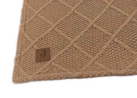 Couverture 100x150cm Check Knit - Biscuit/Teddy Fleece MARRON 4 - vertbaudet enfant 