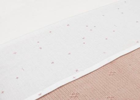 Drap Berceau 75x100cm Twinkling - Wild Rose ROSE 3 - vertbaudet enfant 