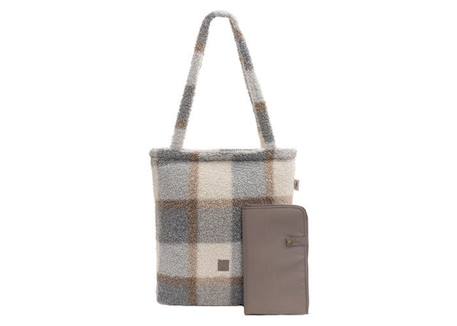 Sac à langer Shopper Check - Boucle MARRON 1 - vertbaudet enfant 