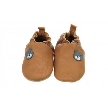 ROBEEZ Chaussons Doubear BLEU+MARRON 5 - vertbaudet enfant 