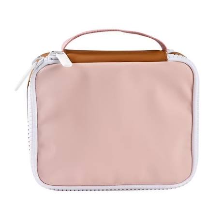 Trousse à goûter isotherme Faro DUSTY PINK - BEABA - Grande capacité 2,7L - Design isotherme ROSE 1 - vertbaudet enfant 