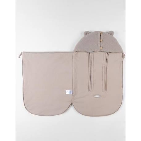 Nid d'ange Jersey et sherpa  - beige BEIGE 2 - vertbaudet enfant 