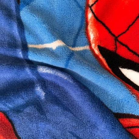 Plaid polaire imprimé 100% polyester, SPIDERMAN ACTION 125x150cm BLEU 2 - vertbaudet enfant 