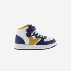 Chaussures-Chaussures fille 23-38-Baskets, tennis-Basket Montante Enfant Victoria - VICTORIA - 1124112 - Argent - Scratch - Lacets - Rond - Plat