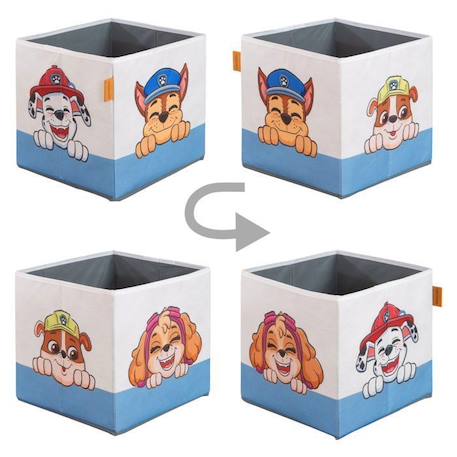 Boites de Rangement pour Enfant ROBA Pat'Patrouille - 2 Pièces - Motif Chiens Chase Ruben & Marcus - Bleu - Blanc BLEU 5 - vertbaudet enfant 