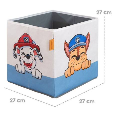 Boites de Rangement pour Enfant ROBA Pat'Patrouille - 2 Pièces - Motif Chiens Chase Ruben & Marcus - Bleu - Blanc BLEU 6 - vertbaudet enfant 