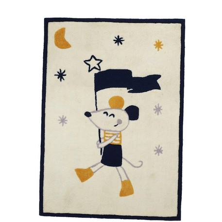 Tapis De Chambre 90x17cm en acrylique blanc BLANC 1 - vertbaudet enfant 