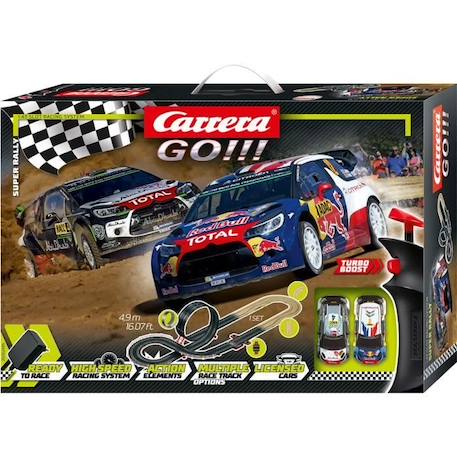 Circuit Carrera Go!!! - CARRERA-TOYS - Super Rally - Adulte - Marron - Intérieur MARRON 1 - vertbaudet enfant 