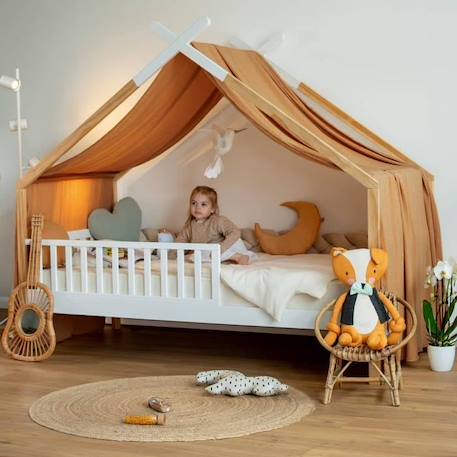 Toile de lit ciel de lit cabane en gaze de coton Terracotta 420 x 140 cm MARRON 3 - vertbaudet enfant 