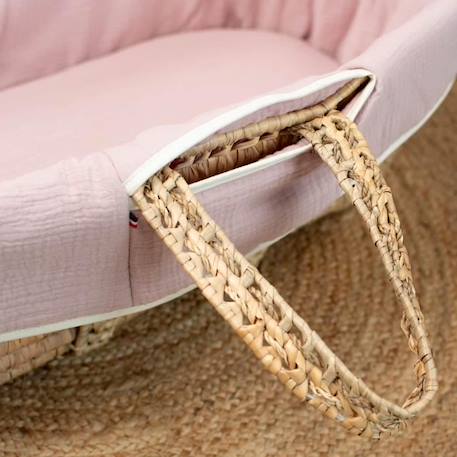 Couffin bébé avec Matelas Habillage et Drap Housse Rose Taille Unique ROSE 3 - vertbaudet enfant 