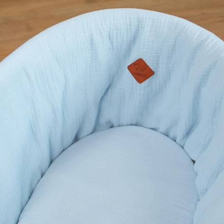 Couffin bébé avec Matelas Habillage et Drap Housse Bleu Taille Unique BLEU 2 - vertbaudet enfant 