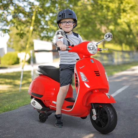 HOMCOM - Moto électrique enfant - Plastique - 102x50.5x75.5cm - Rouge ROUGE 2 - vertbaudet enfant 