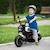 Moto électrique pour enfants - HOMCOM - 3 km/h, 6V, phare LED - charge max. 25 kg - 2 roues d'entraînement - moteur puissant - blanc BLANC 2 - vertbaudet enfant 