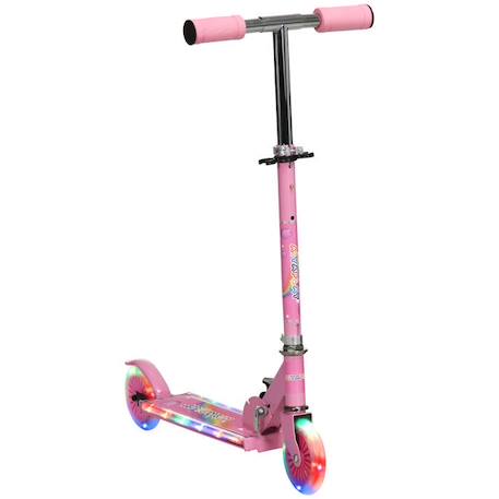 HOMCOM - Trottinette - Métal - 67x32x78cm - Rose ROSE 1 - vertbaudet enfant 