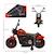 Moto électrique pour enfants - HOMCOM - 3 km/h, 6V, phare LED - charge max. 25 kg - 2 roues d'entraînement - moteur puissant - rouge ROUGE 4 - vertbaudet enfant 