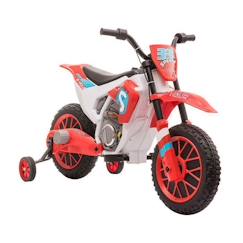 Jouet-Jeux de plein air-HOMCOM - Moto électrique pour enfants - PP - 106.5x51.5x68cm - Rouge