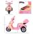 Moto scooter électrique pour enfants 6 V env. 3 Km/h 3 roues et topcase effet lumineux et sonore rose ROSE 4 - vertbaudet enfant 