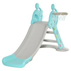 Jouet-HOMCOM - Toboggan Enfant - HDPE - 147x82x85.5cm - Gris