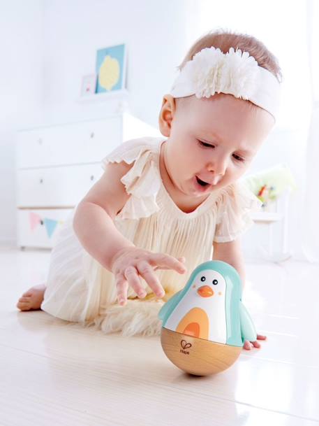 Pingouin culbuto musical HAPE bleu+turquoise 6 - vertbaudet enfant 